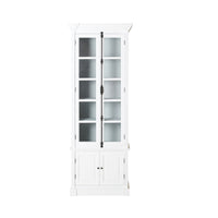 Camille 2 Door Display Cabinet White 91.5 x 240.5cm