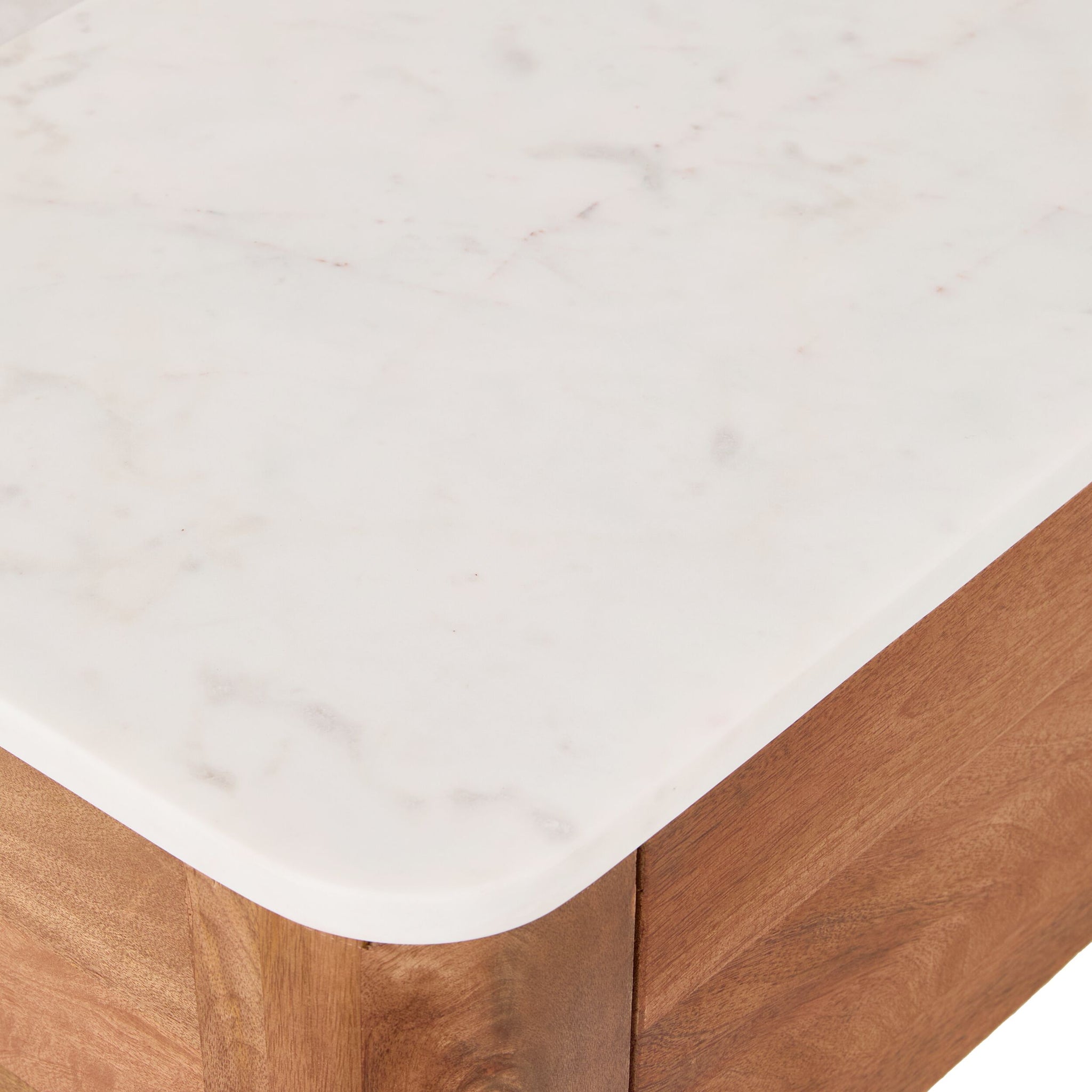 Amour Marble Top Single Drawer Bedside
