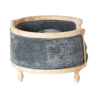 Luxe Dog Bed Slate Blue 75x70x44cm