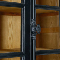 Camille 2 Door Display Cabinet Black