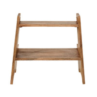 Sati Scalloped Wooden Step Stool