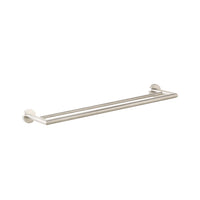 Harper Double Towel Rail 60cm Brushed Nickel