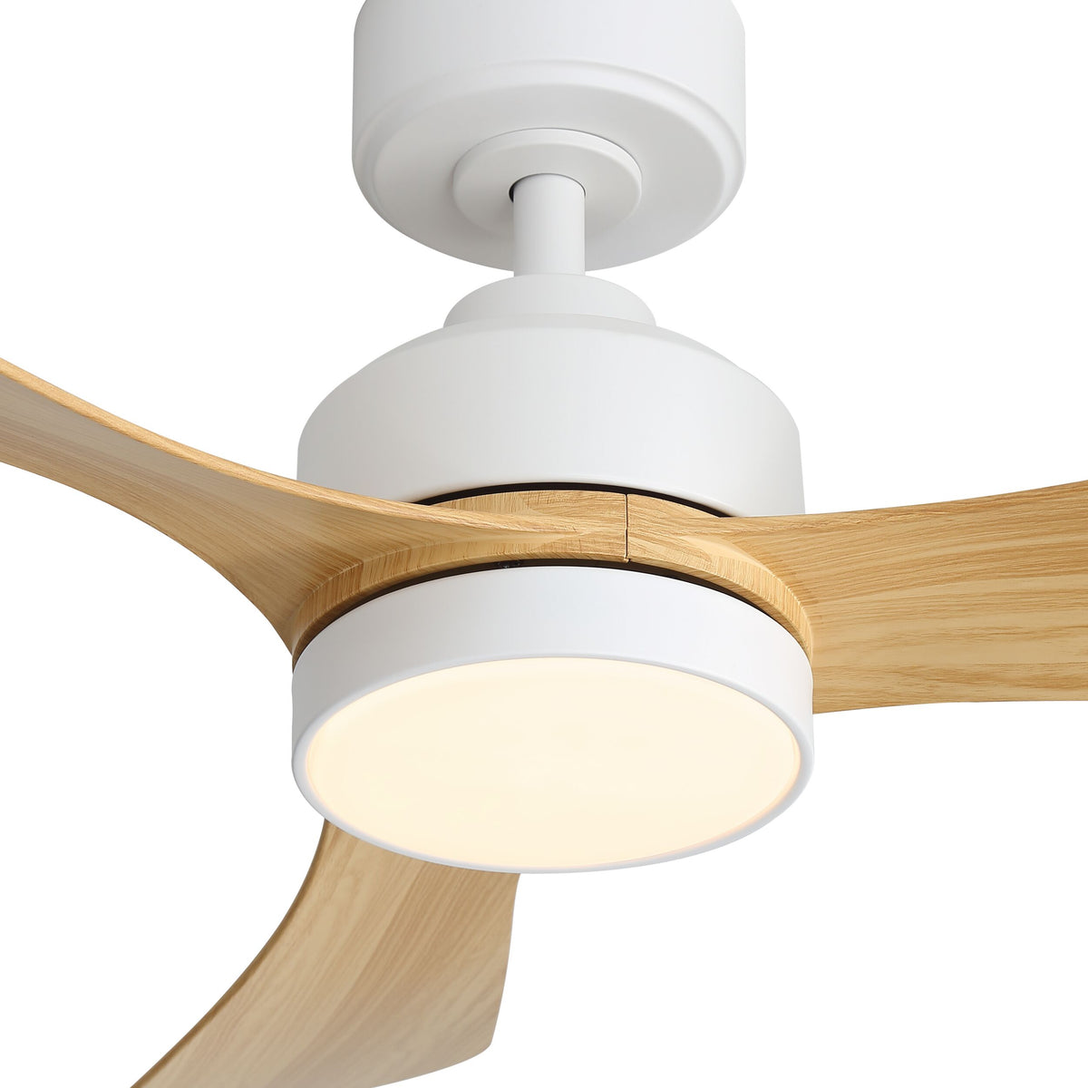 Cove 106cm Indoor DC Fan - White with Natural ABS Blades