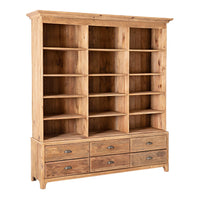 Kalise 6 Drawer Library Shelving Unit