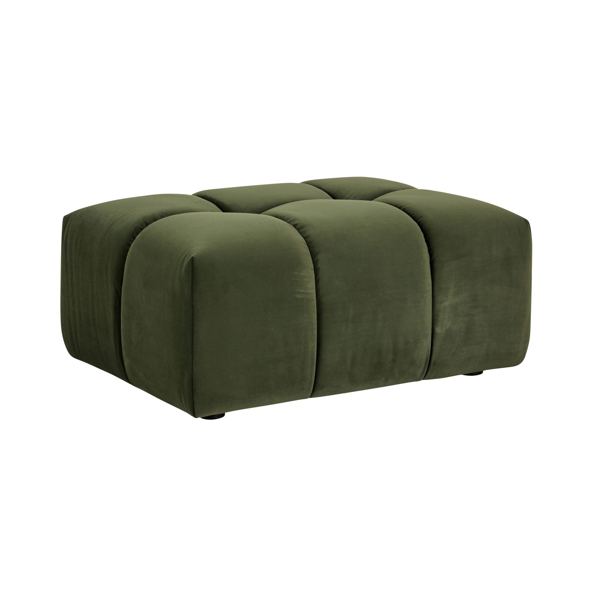 Alexis Ottoman Velvet Sofa Eucalyptus