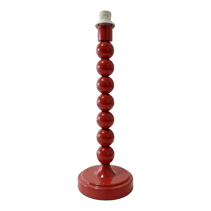Carousel Metal Table Lamp Base Red 31cm