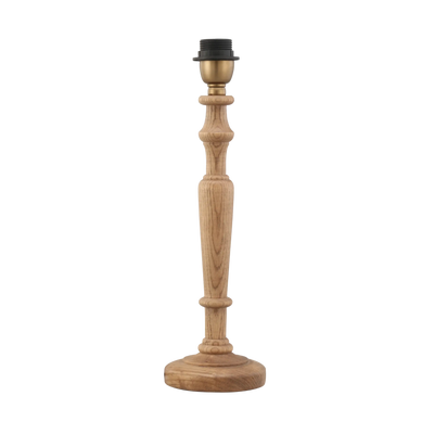 Wellington Oak Wood Table Lamp Base 12x12x36cm