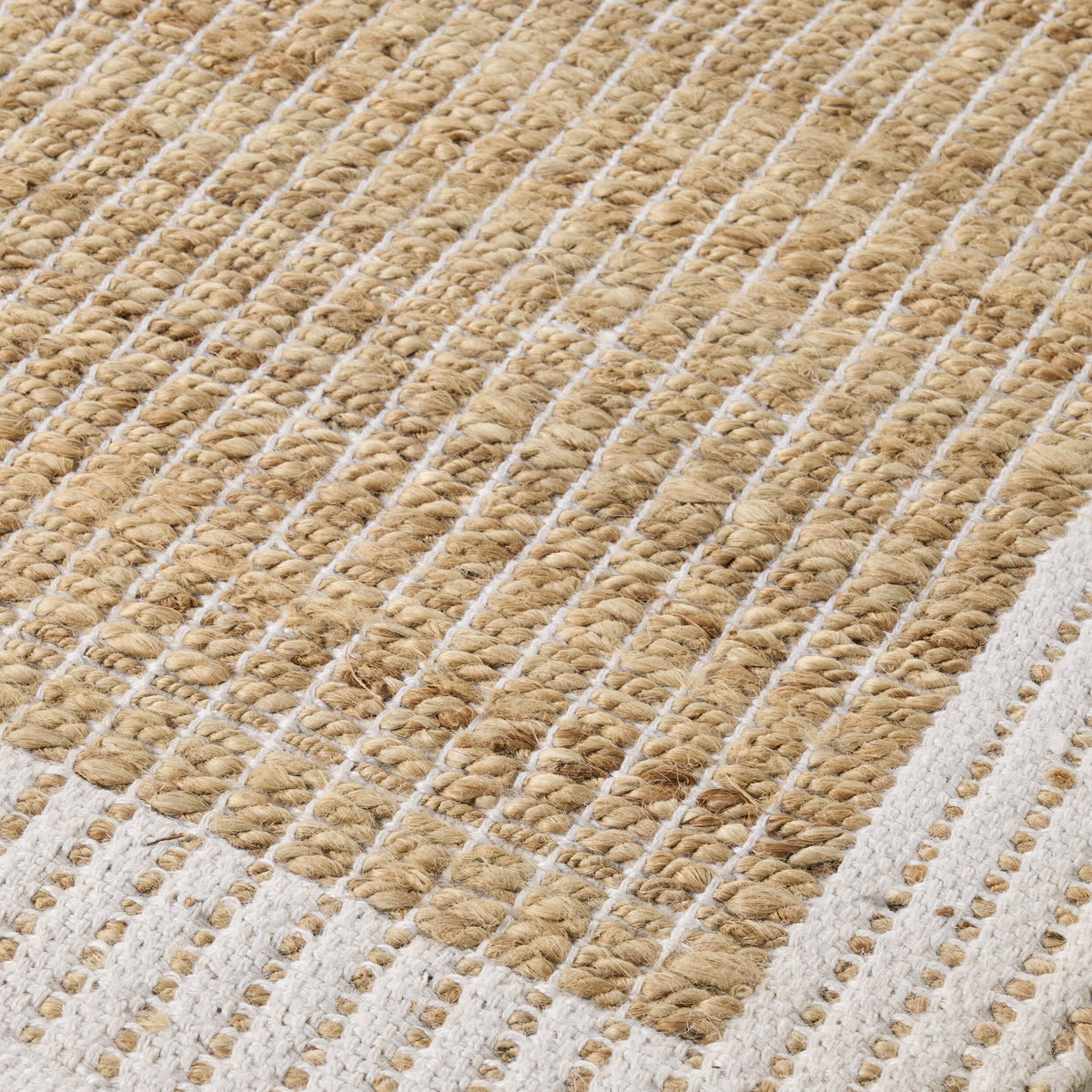 Alhambra Border Jute Runner Wheat 80x300cm