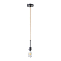 Cloth Cord Suspension 150cm Black With Jute Cord