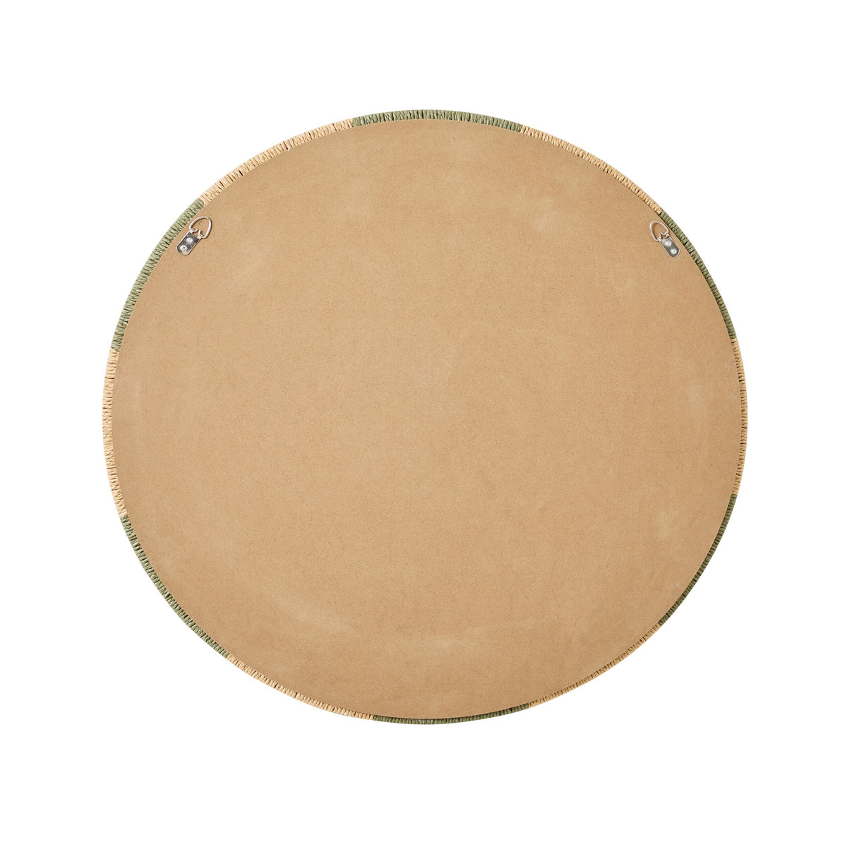 Wildkind Woven Round Mirror Green 80cm