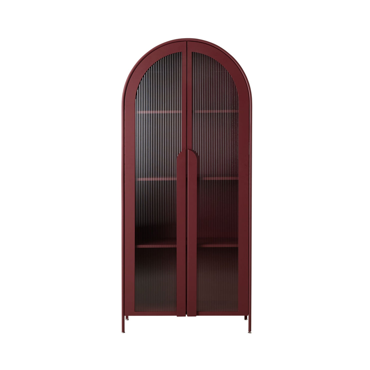 Nero 2 Door Display Curved Burgundy