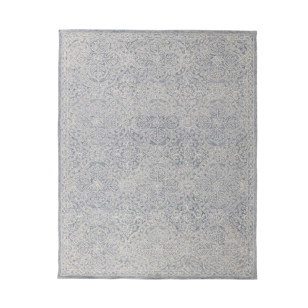 Henna Handtufted NZ Wool Rug Blue 240x300cm