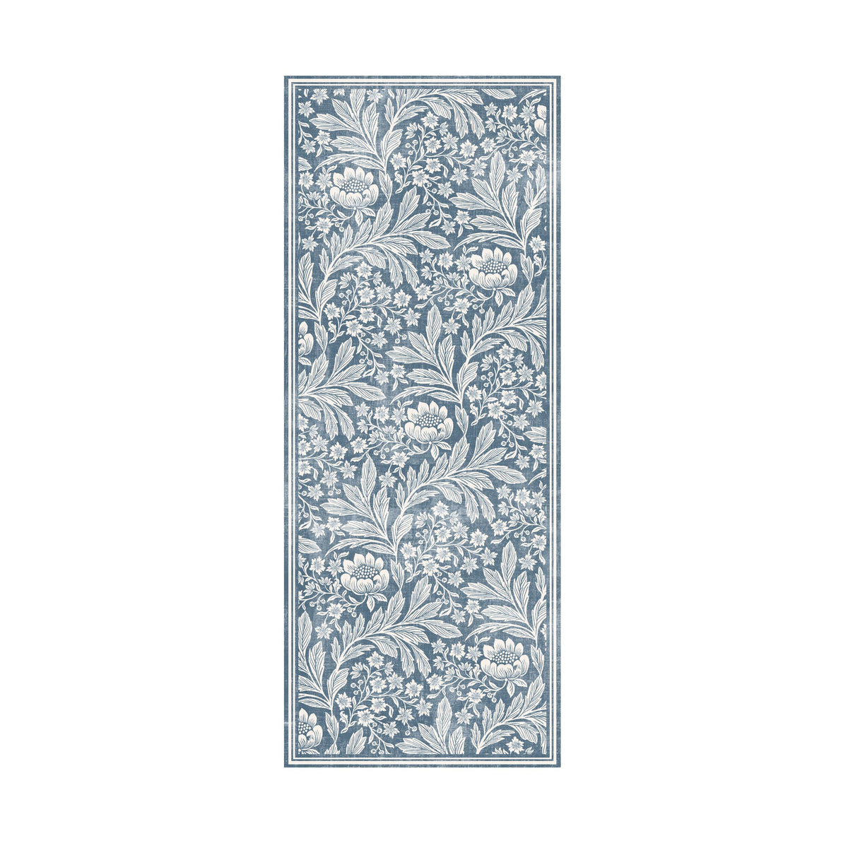 Florentine Silky Soft Washable Runner Blue 80x200cm