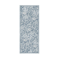 Florentine Silky Soft Washable Runner Blue 80x200cm