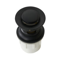 Camden Pop Up Waste Universal 32/40 x 80mm with Overflow Matte Black