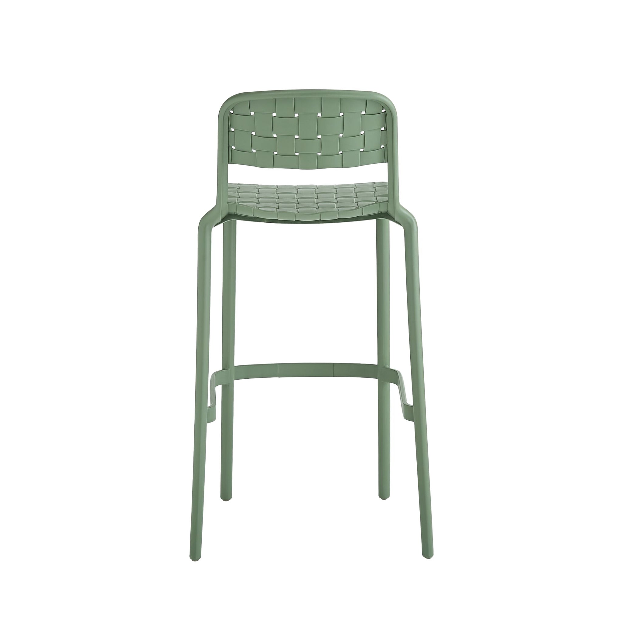 Em Weave Bar Stool Fennel Green