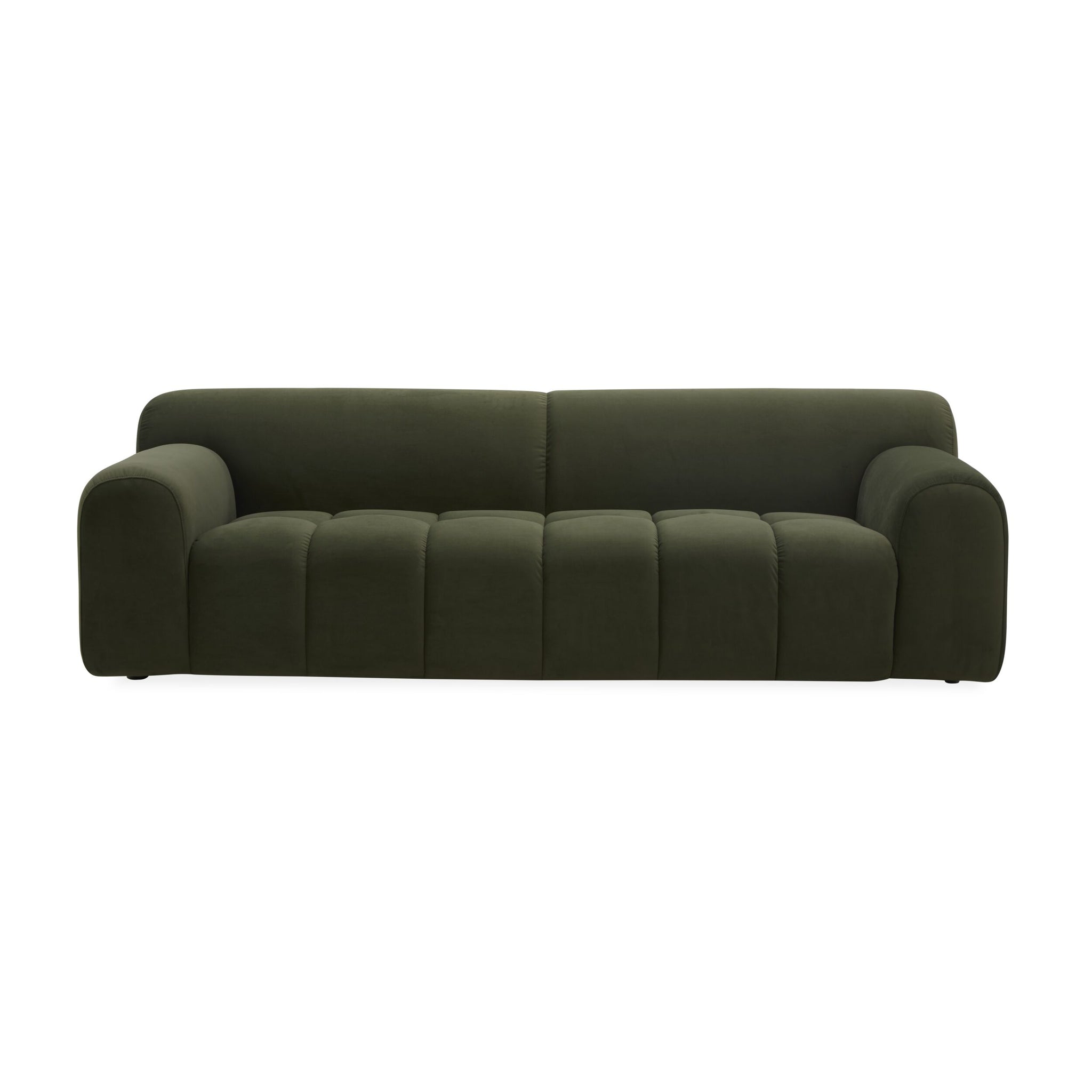 Alexis 3 Seater Velvet Sofa Eucalyptus