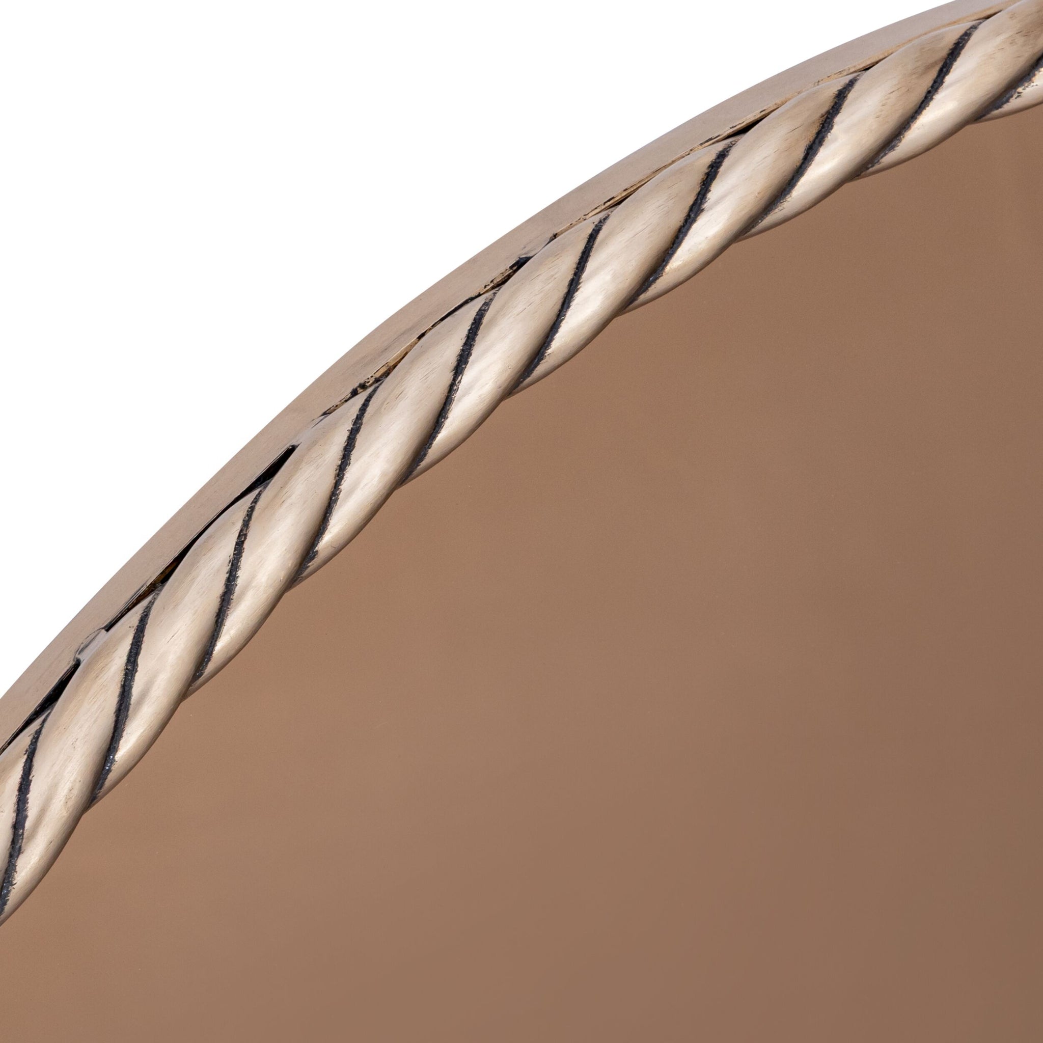 Nautilus Round Metal Mirror Brass 75cm