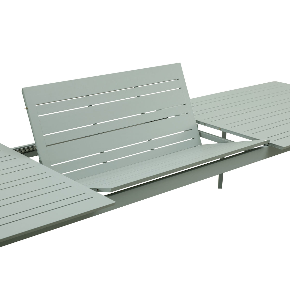 Santana Aluminium Dining Table 260cm (Extends to 370cm) Steely Green