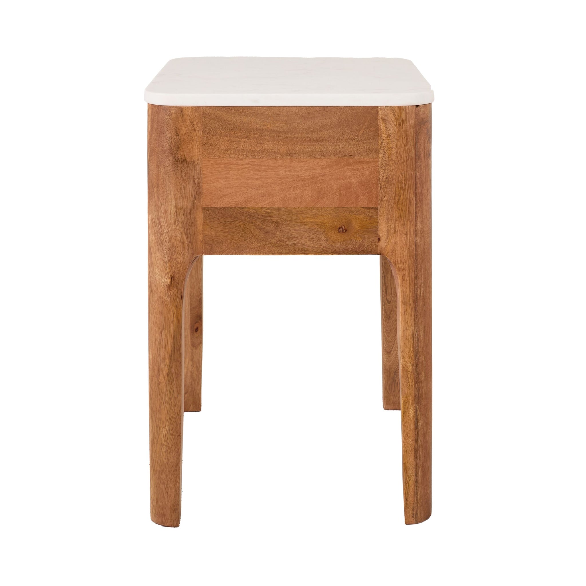 Amour Marble Top Single Drawer Bedside