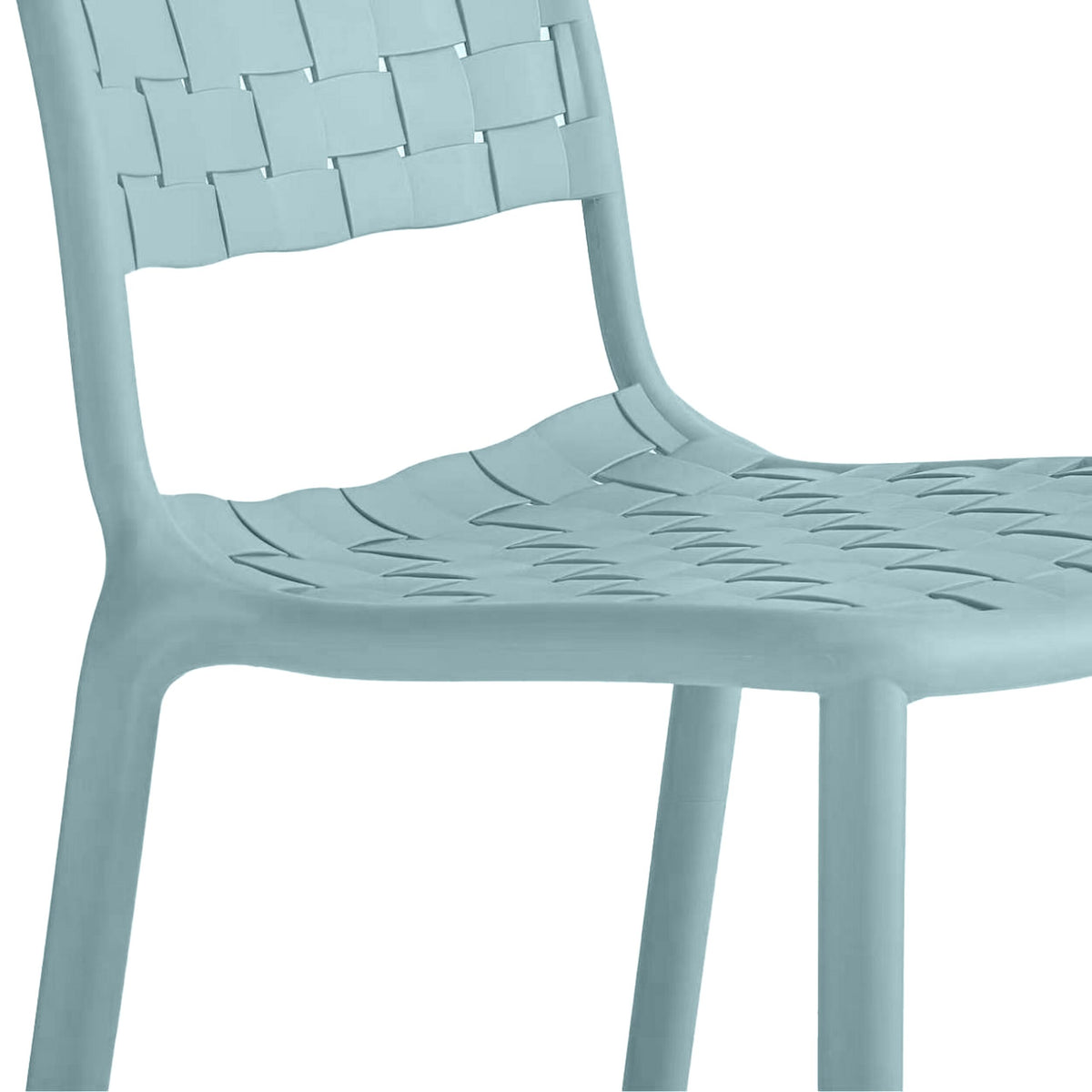 Em Weave Bar Stool Steely Green