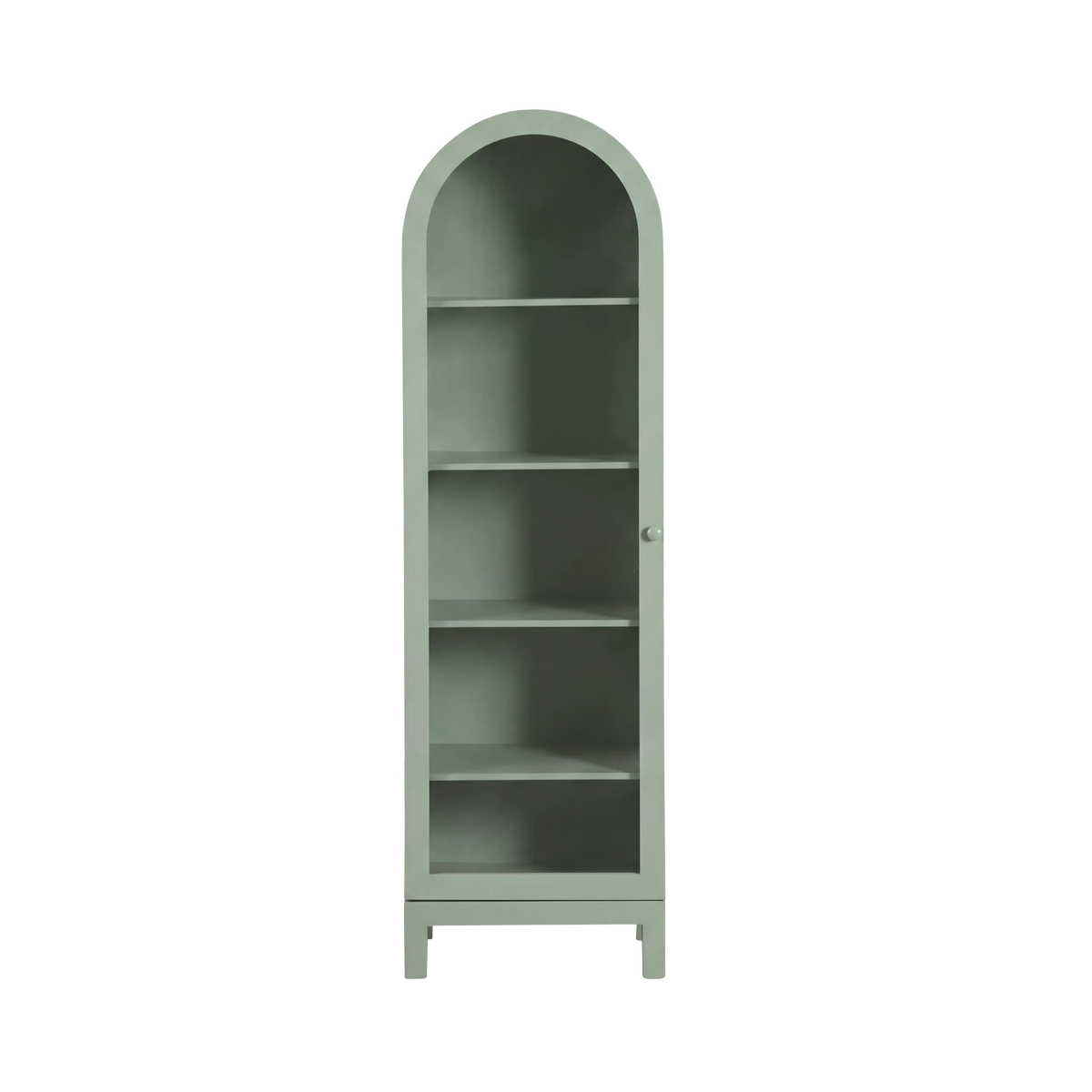 Paige Curved Display Cabinet Sage