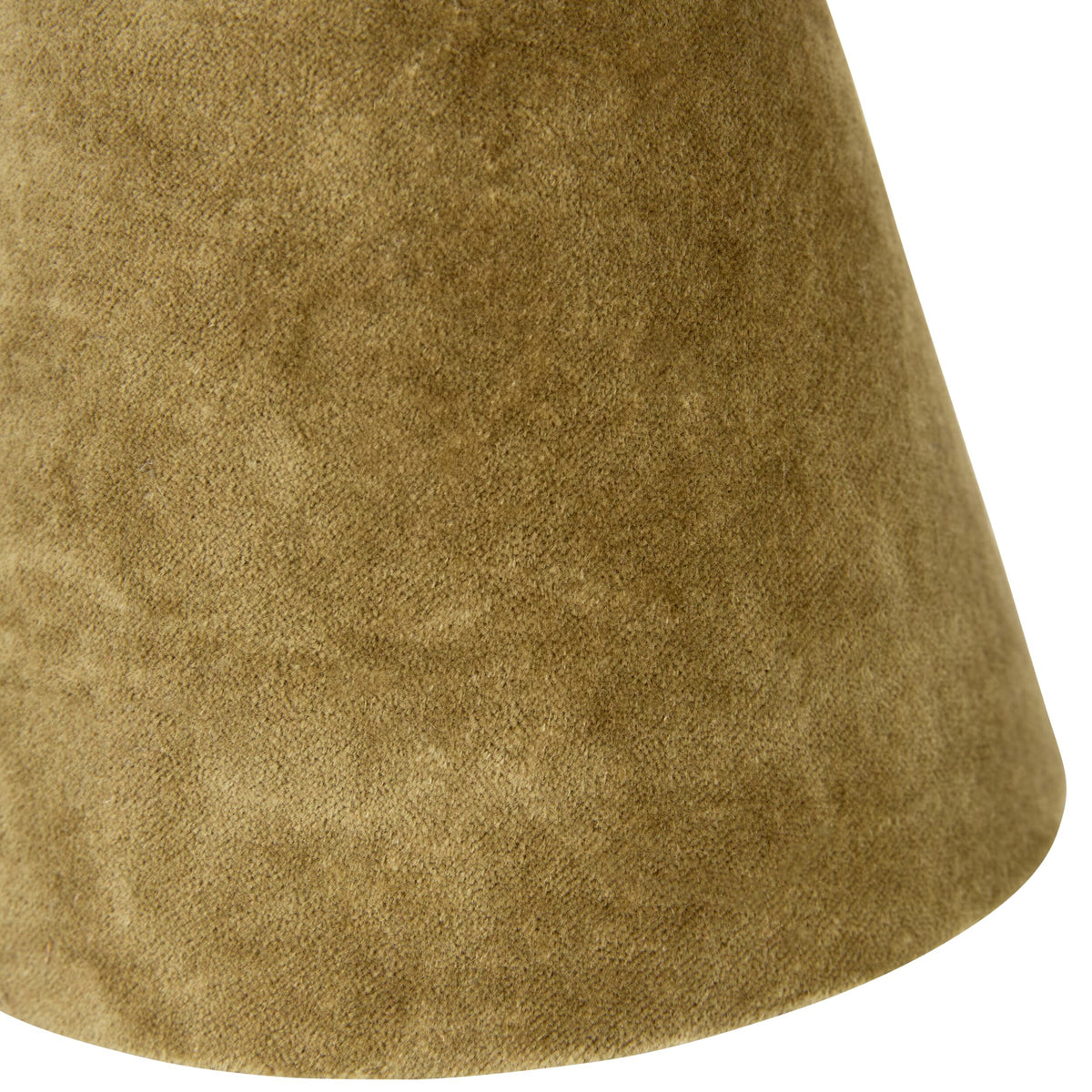 Tapered Velvet Shade Green 16x10x13cm