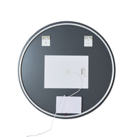 Bowen Round LED Vanity Mirror Silver 90cm