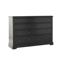 Clover 9 Drawer Chest Black