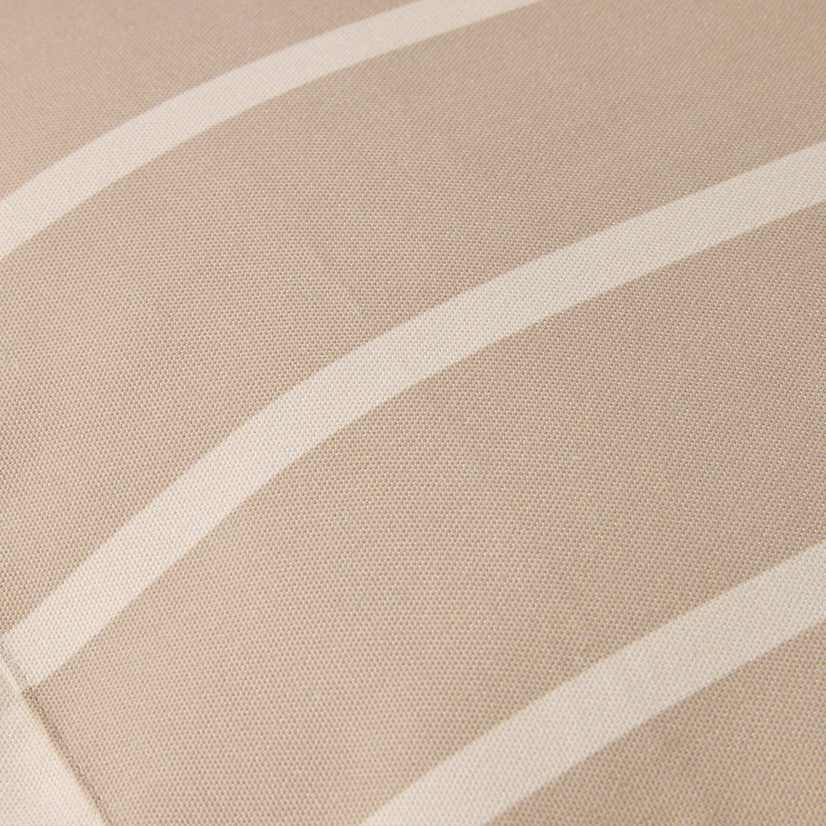 Aruba Scallop Edge Stripe Outdoor Cushion Sand 45x45cm