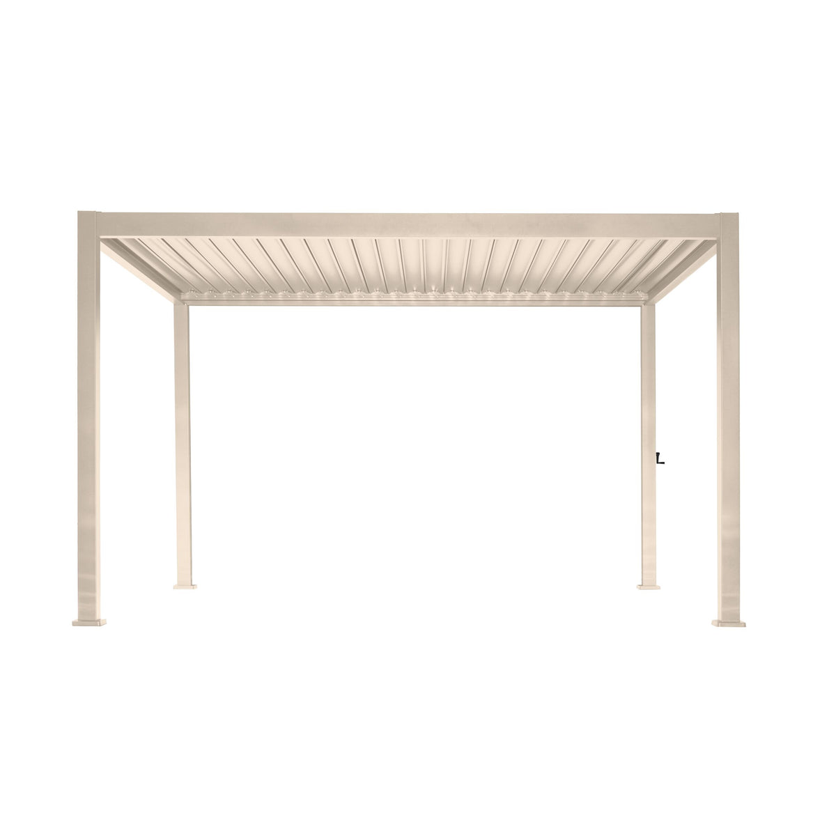 Sanctuary Louvered Aluminium Pergola Taupe 3x4m