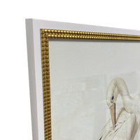 Vintage Storks Glass Framed Artwork Duo 120x80xm