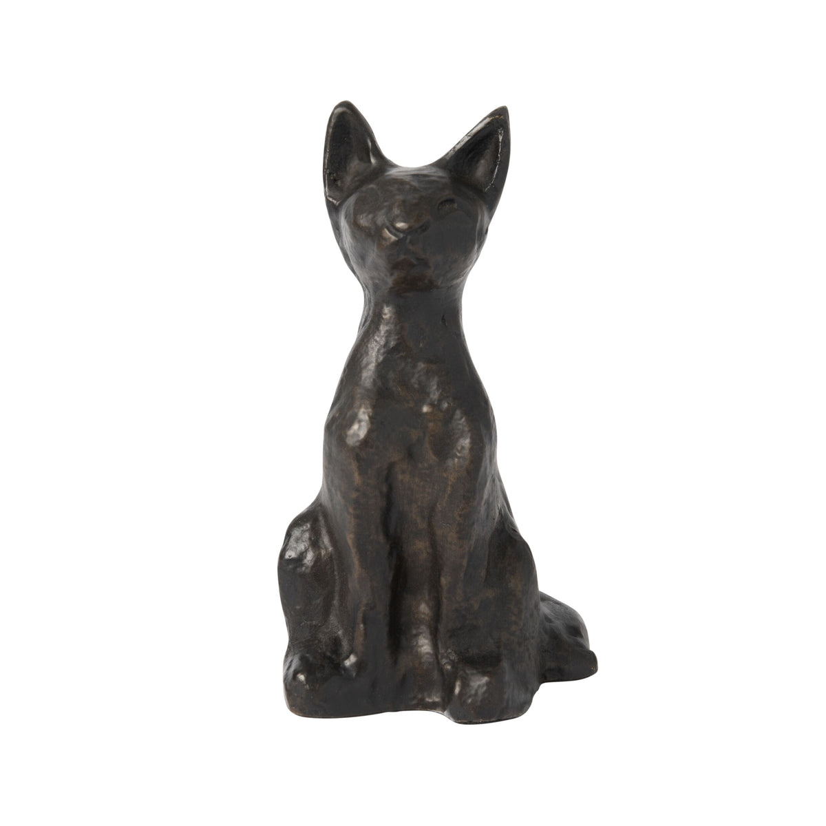 Atelier Animalia Sitting Cat Statue Noir