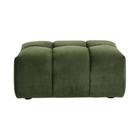 Alexis Ottoman Velvet Sofa Eucalyptus