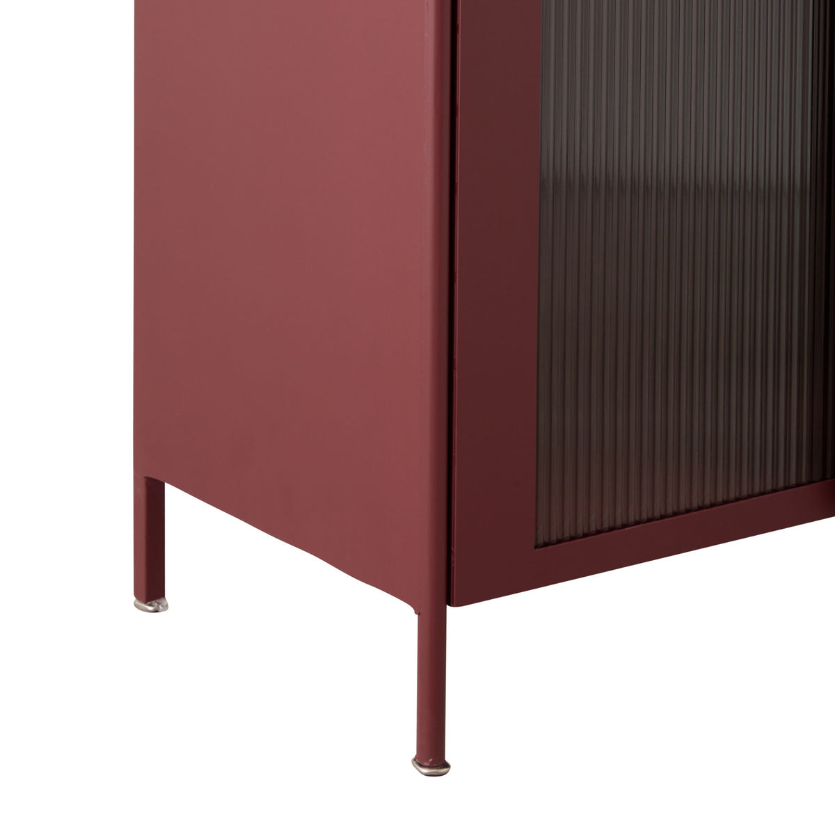Nero 2 Door Display Curved Burgundy