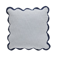 Emmie Scalloped Cushion Blues 50x50cm