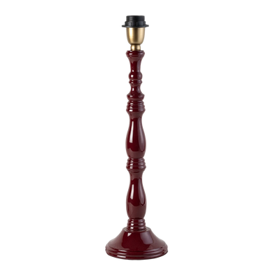 Beadline Wooden Table Lamp Carriage Red Base Only 12cmx28cm