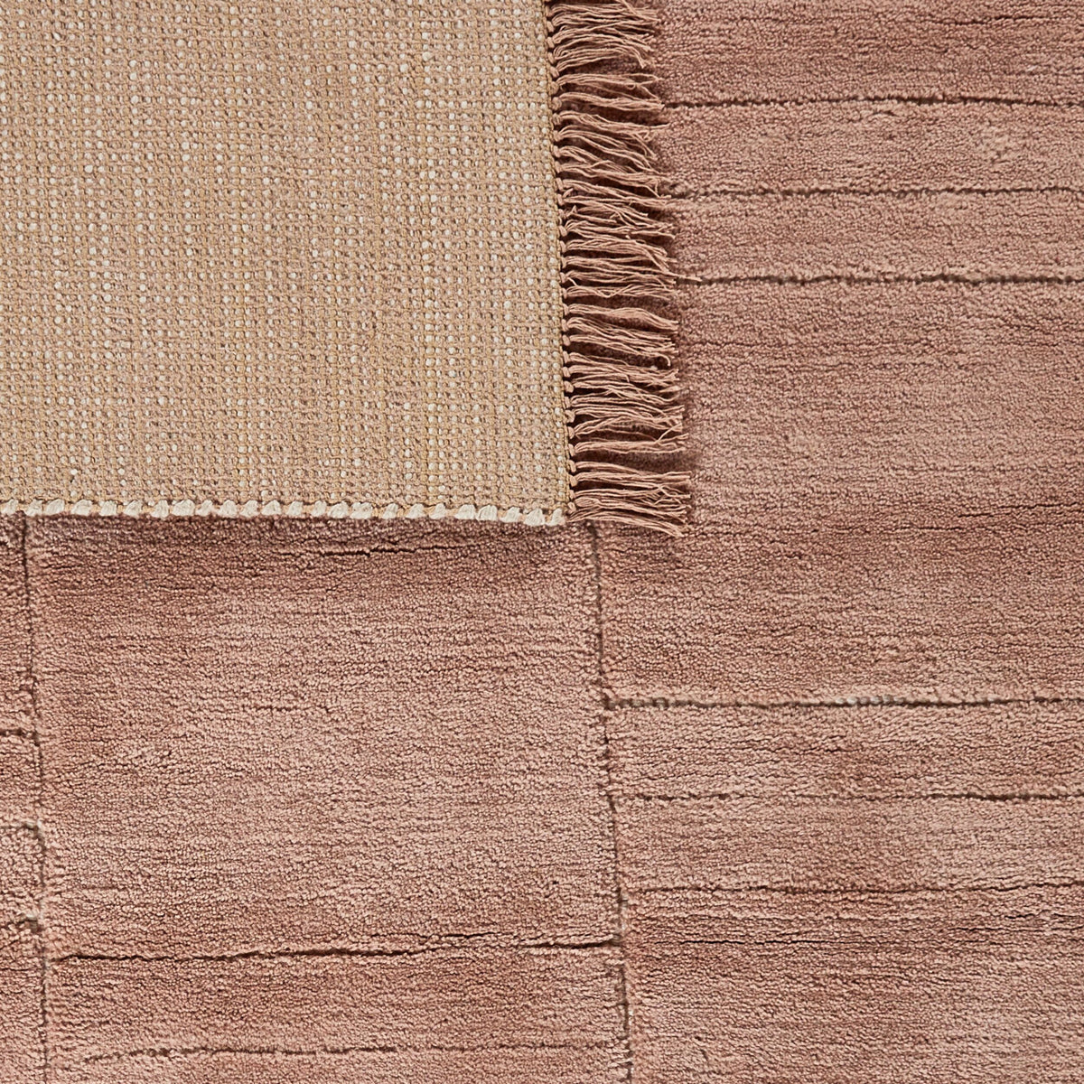 Beni Tufted Plush Wool Rug Dusty Rose 150x240cm