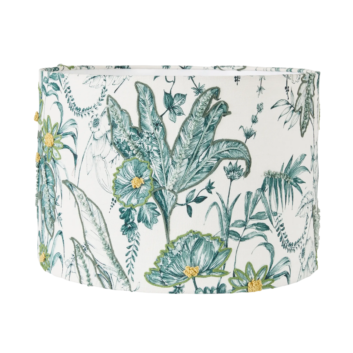 Embroidered Bloom Shade Green 45cm