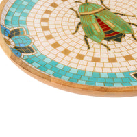 Mystic Scarab Mango Wood Round Platter 40cm