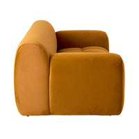 Alexis 2 Seater Velvet Sofa Ochre