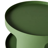Aero Metal Side Table with Shelf