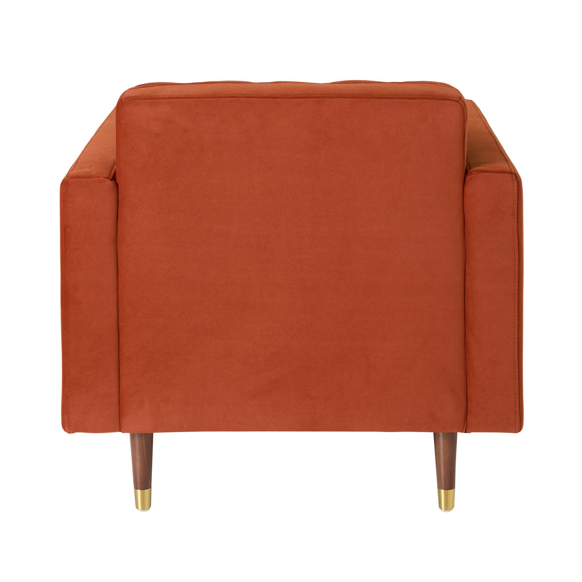 Stitch Velvet Armchair Copper