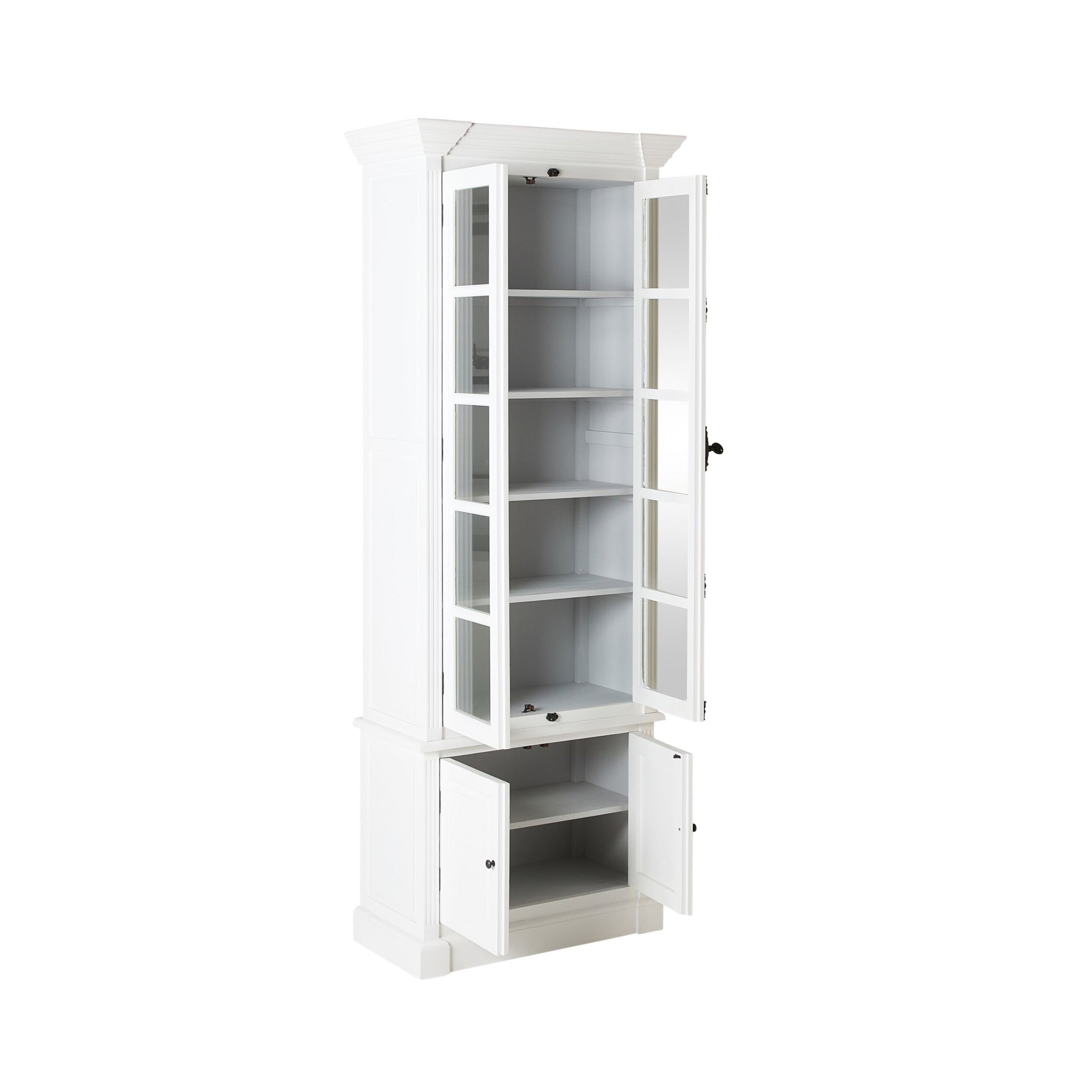 Camille 2 Door Display Cabinet White 91.5 x 240.5cm