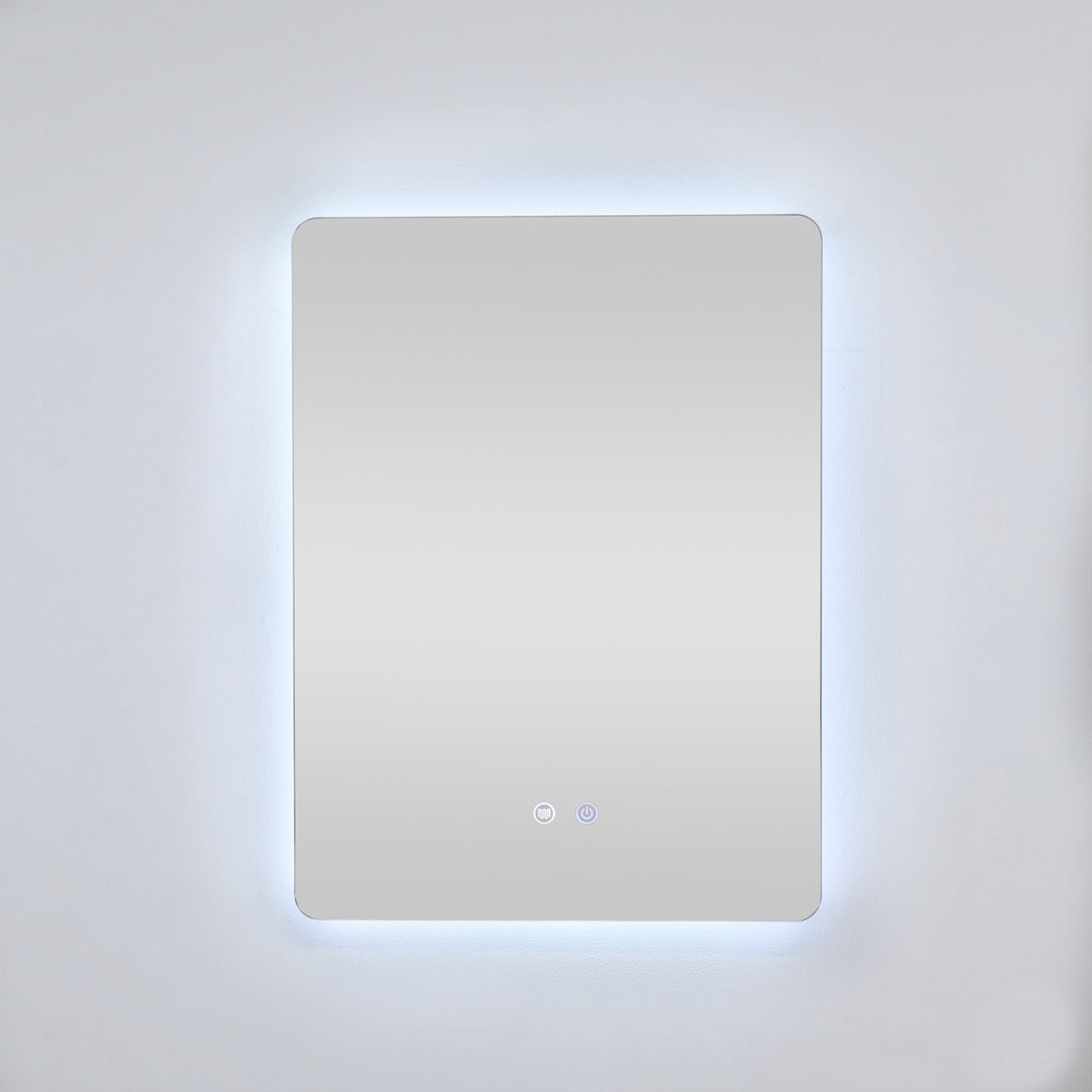 Bowen Rectangle LED Vanity Mirror Silver 60x80cm