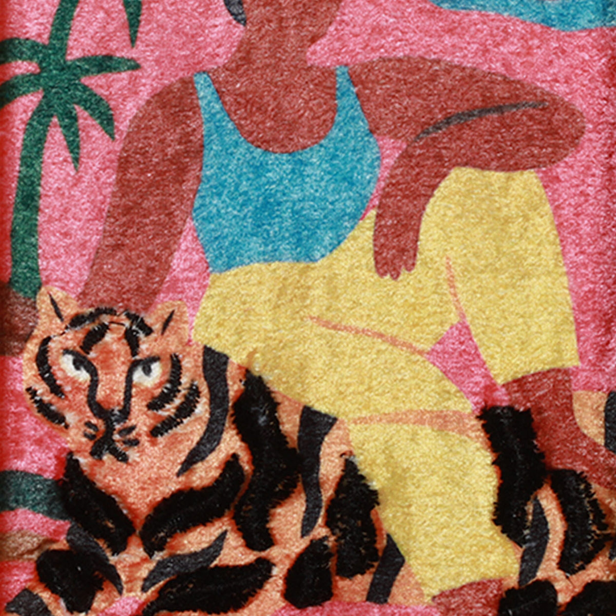 Jungle Muses Embroidered Framed Wall Art Set
