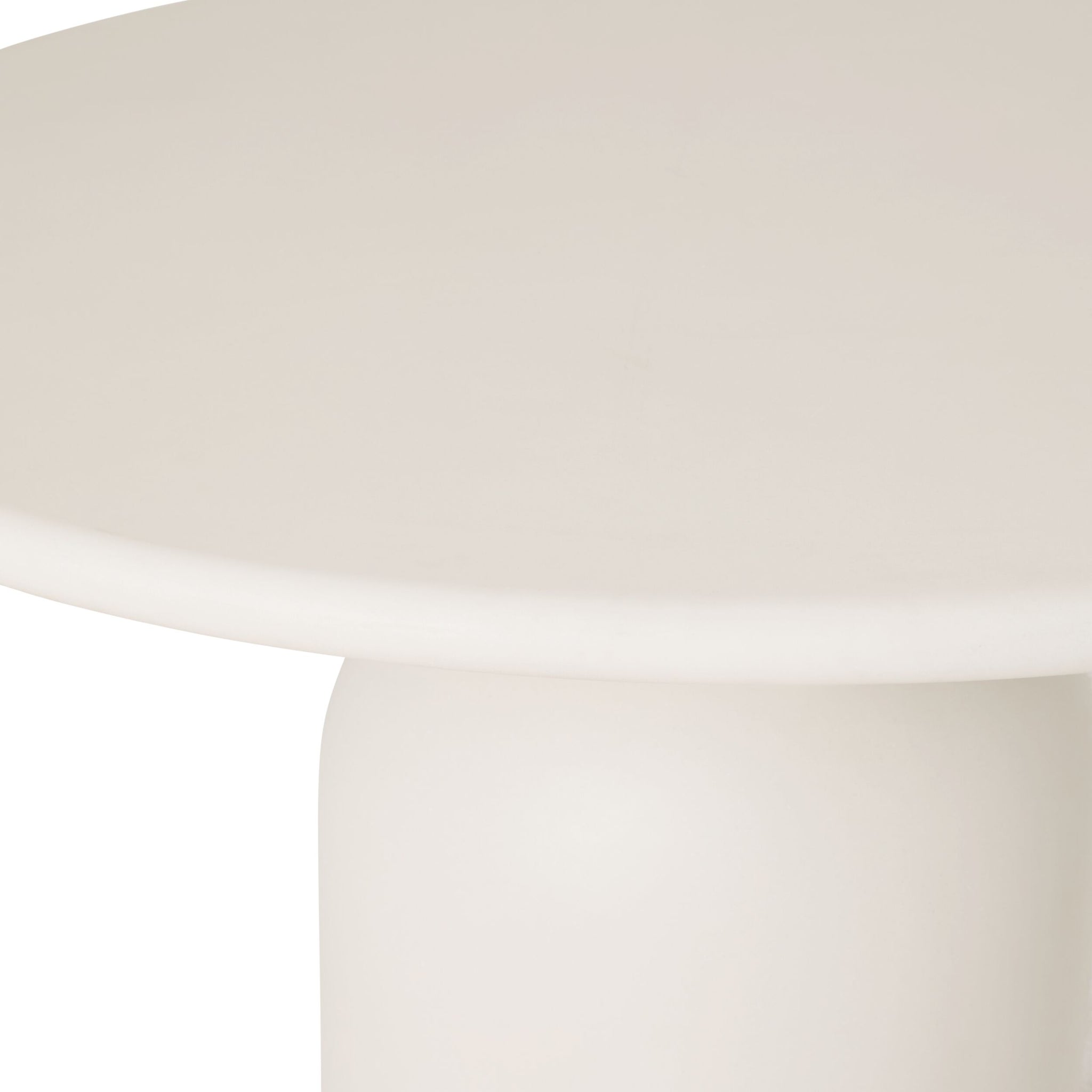 Mae Round Dining Table 130cm Ivory Stone