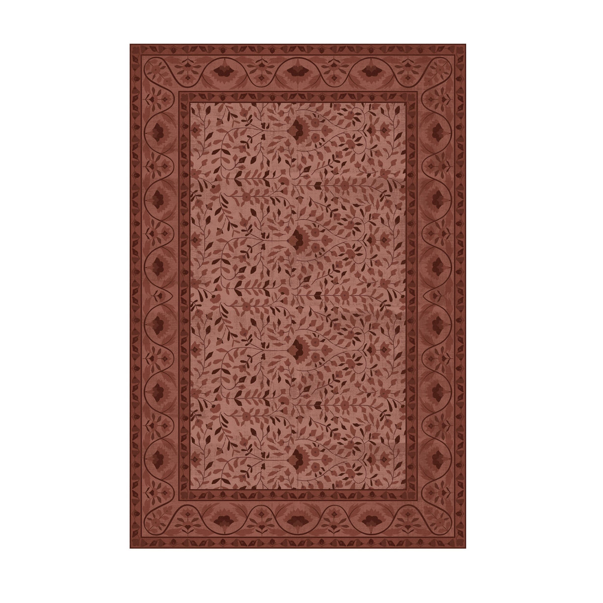 Roselle Silky Soft Washable Doormat Sangria 60x90cm