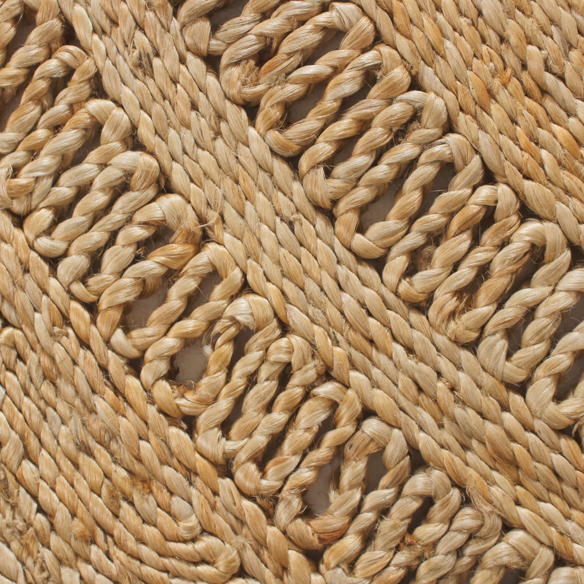 Meadow Scallop Jute Round Rug Natural 200cm