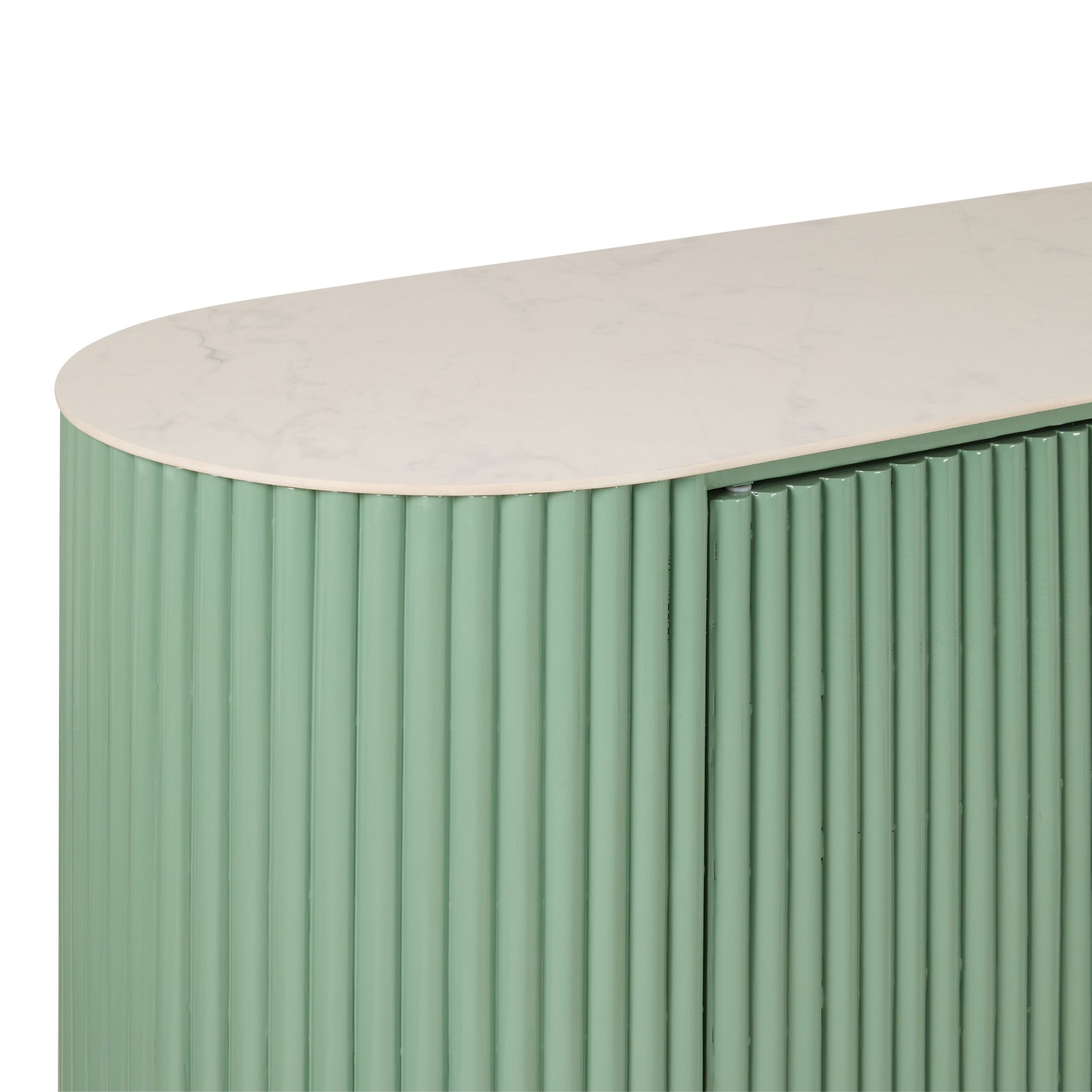 Ripple Kitchen Island Bench Sage Green
